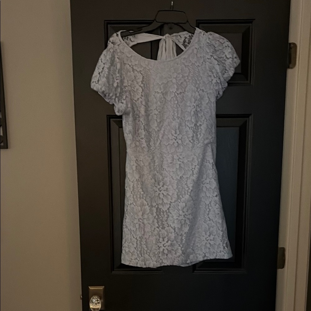Free People light blue Lace Mini Dress size S, excellent condition!